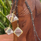 Oxidized Sterling Silver Quartz Pyramid Necklace